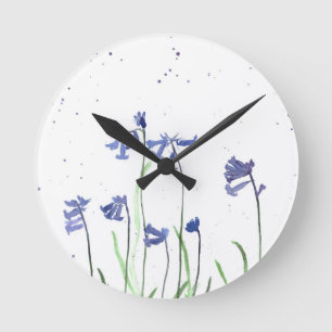 Reloj Redondo Mediano Pintura de color azul