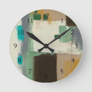 Reloj Redondo Mediano Pintura del expresionista con los movimientos