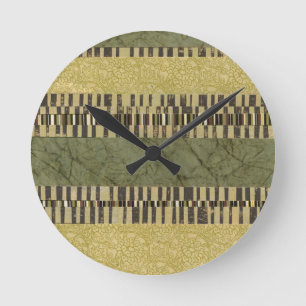Reloj Redondo Mediano Pintura del panel de Multipatterned