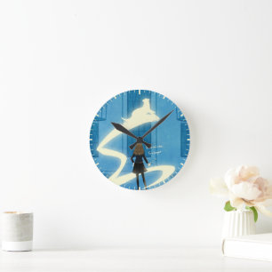 Reloj Redondo Mediano Pintura del Patronus de Hermione Granger