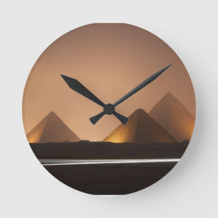 Reloj Redondo Mediano Pirámides Asombrosas