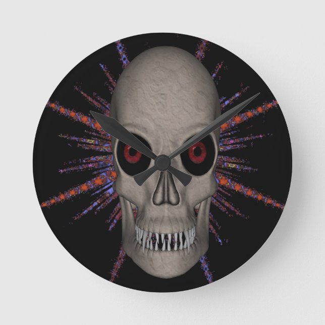 Reloj Redondo Mediano Pirata espacial (Anverso)