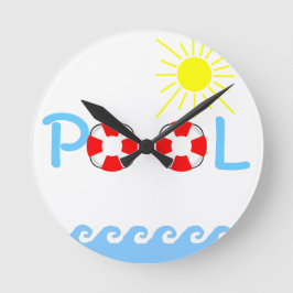 Reloj Redondo Mediano Piscina