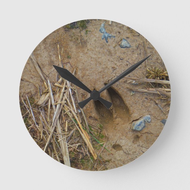 Reloj Redondo Mediano pista de ciervo (Anverso)