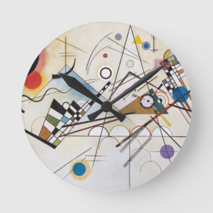 Reloj Redondo Mediano PixDezines Kandinsky 1923 Composición VIII