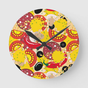 Reloj Redondo Mediano Pizza