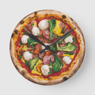 Reloj Redondo Mediano Pizza Fugazza