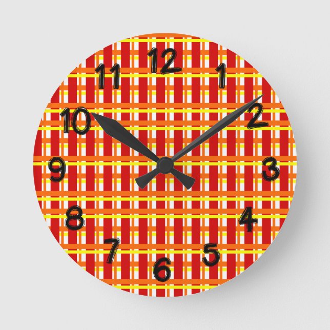 Reloj Redondo Mediano Placa cálida (Anverso)