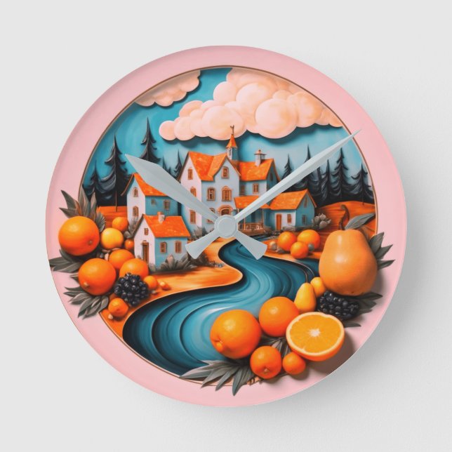 Reloj Redondo Mediano Placa completa (Anverso)