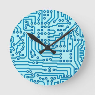 Reloj Redondo Mediano Placa de circuito electrónica de Digitaces
