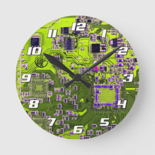 Reloj Redondo Mediano Placa de circuito impreso del conjunto PCB del cir