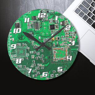 Reloj Redondo Mediano Placa del circuito impreso para el circuito verde 