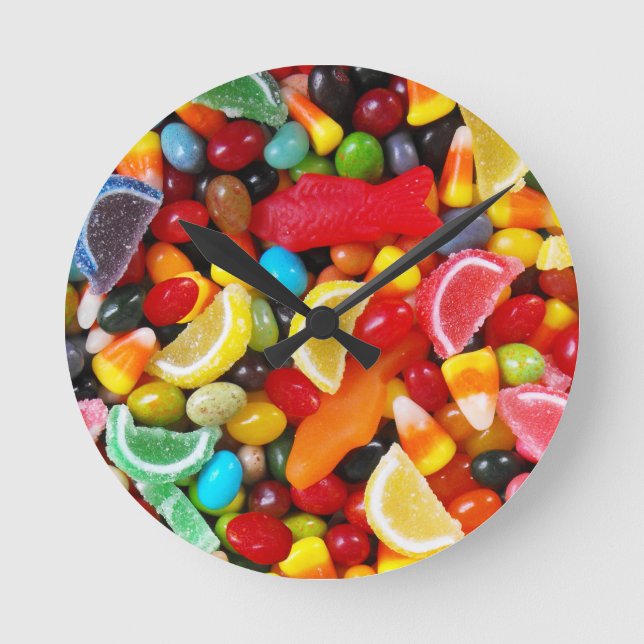Reloj Redondo Mediano Placer del caramelo (Anverso)