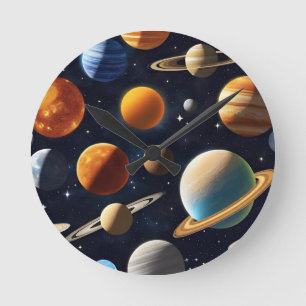 Reloj Redondo Mediano Planes del espacio ultraterrestre 2
