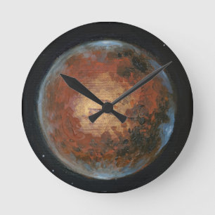 Reloj Redondo Mediano Planet Mars