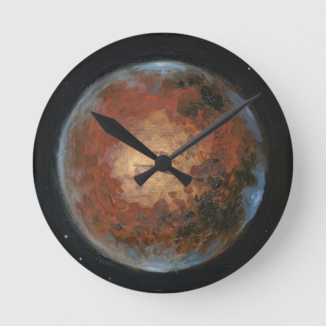 Reloj Redondo Mediano Planet Mars (Anverso)