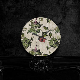 Reloj Redondo Mediano Planta de Brujas Apothecary | Hierbas botánicas de