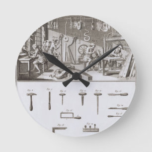 Reloj Redondo Mediano Planta XVIII: El taller de fabricante de instrumen