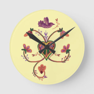 Reloj Redondo Mediano plantas lindas ornamentales