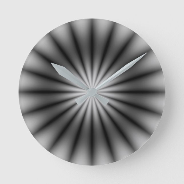 Reloj Redondo Mediano Plateado (Anverso)