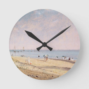 Reloj Redondo Mediano Playa de John Constable el   Brighton (aceite en