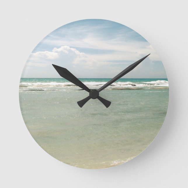 Reloj Redondo Mediano Playa de México (Anverso)