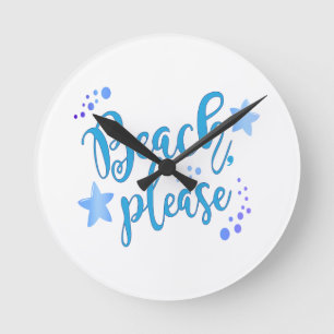 Reloj Redondo Mediano Playa, por favor