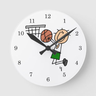 Reloj Redondo Mediano Playeras y regalos verdes de tiro en suspensión de