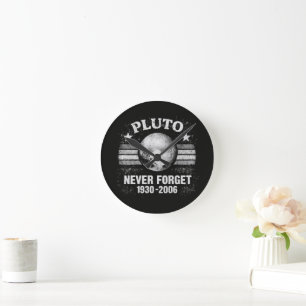 Reloj Redondo Mediano Plutón Nunca Olvides