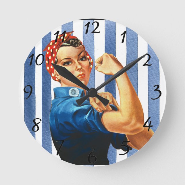 Reloj Redondo Mediano Poder femenino (Anverso)