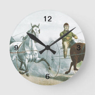 Reloj Redondo Mediano Poesía SUPERIOR del caballo