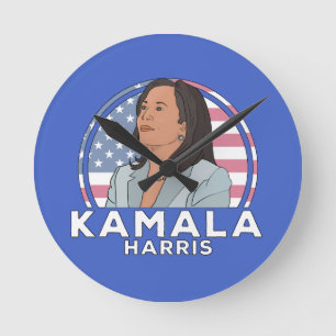 Reloj Redondo Mediano Política Kamala Harris