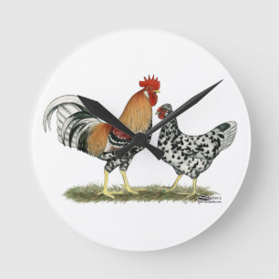 Reloj Redondo Mediano Pollos islandeses
