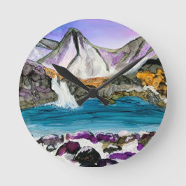 Reloj Redondo Mediano Polos de hadas Skye Scotland