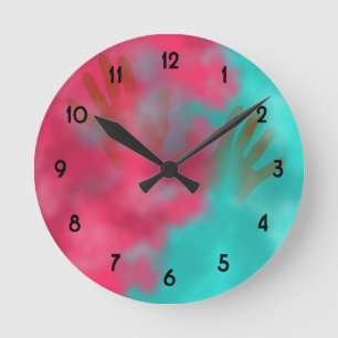 Reloj Redondo Mediano Polvo y manos de Holi