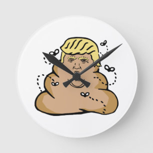 Reloj Redondo Mediano poop donald trump