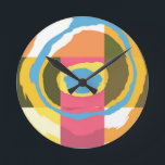 Reloj Redondo Mediano Pop Art Abstract colorful spiral ray blurry 15<br><div class="desc">Abstract colorful spiral ray blurry</div>