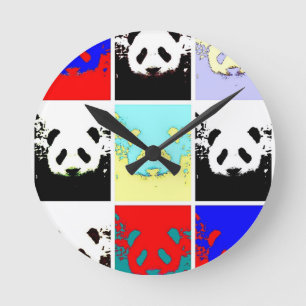 Reloj Redondo Mediano Pop Art Panda
