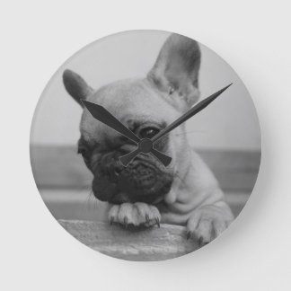 Reloj Redondo Mediano Popo de Frenchie
