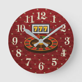 Reloj Redondo Mediano Póquer