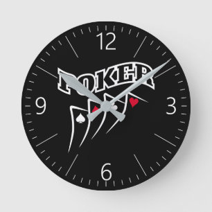 Reloj Redondo Mediano Póquer