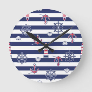 Reloj Redondo Mediano Por el modelo del mar