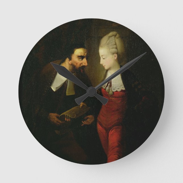 Reloj Redondo Mediano Portia y Shylock "del comerciante de Venecia" A (Anverso)