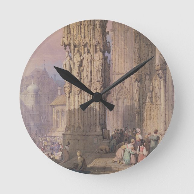 Reloj Redondo Mediano Pórtico de la catedral de Regensburg (Anverso)