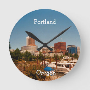 Reloj Redondo Mediano Portland by the River Clock