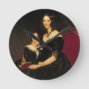Reloj Redondo Mediano Portrait of Eliza Boardman and her son, Robert, 18