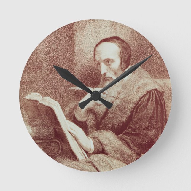 Reloj Redondo Mediano Portrait of John Calvin (1509-1564) (engraving) (Anverso)