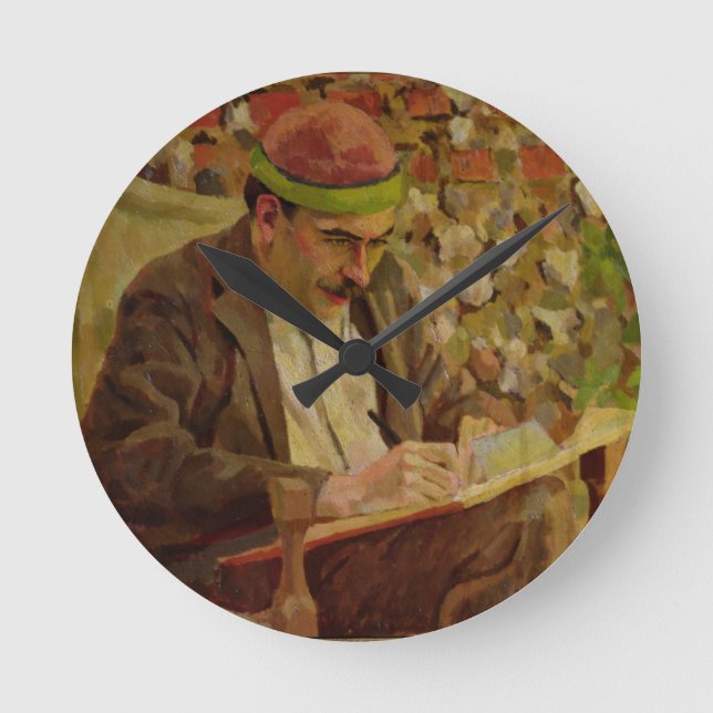 Reloj Redondo Mediano Portrait of John Maynard Keynes (1883-1946) (oil o (Anverso)