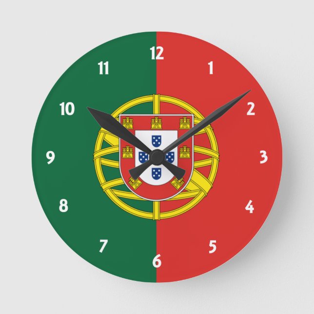 Reloj Redondo Mediano portugal (Anverso)