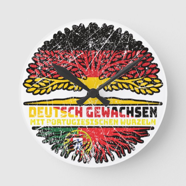 Reloj Redondo Mediano Portugal Portugiesisch Deutschland Baum (Anverso)